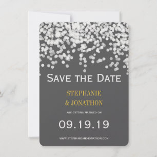 Save The Date Confetti Élégant N'importe quelle couleur affichée