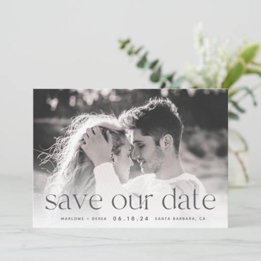 Save The Date Connexion | Photo horizontale (Debout devant)