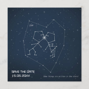 Save The Date Constellation d'amour - économies de mariage la