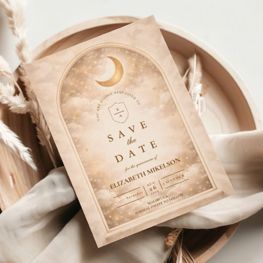 Save The Date Constellation Dorée de Quinceañera