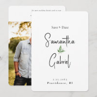 Contemporary Simple Photo Wedding Enregistrer la d