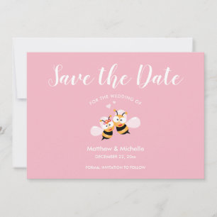 Save The Date Convient À Être Élégant Mariage rose