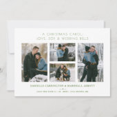 Save The Date Cool Extra Minimalist Christmas Wedding 4 Photos  (Devant)