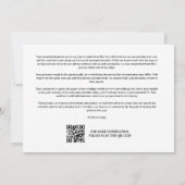 Save The Date Cool Ultra Modern Trendy Black and White Photo (Dos)