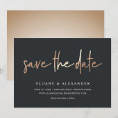 Save The Date Copier d'esquisse décontracté | Mariage moderne (Devant / Derrière)