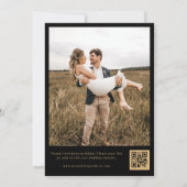 Save The Date Coquillage avec un Bow Gold Beach Destination Mari (Dos)