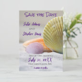Save The Date Coquillages Colorés (Debout devant)