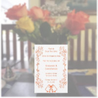 Coral Bells Scrollwork Design Mariage