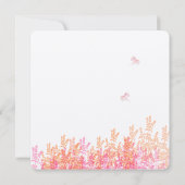 Save The Date Coral & Fleur rose Fleur d'abeille Mariage Enregis (Dos)