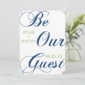 Save The Date Corrin Calligraphie Enregistrer la date (Debout devant)