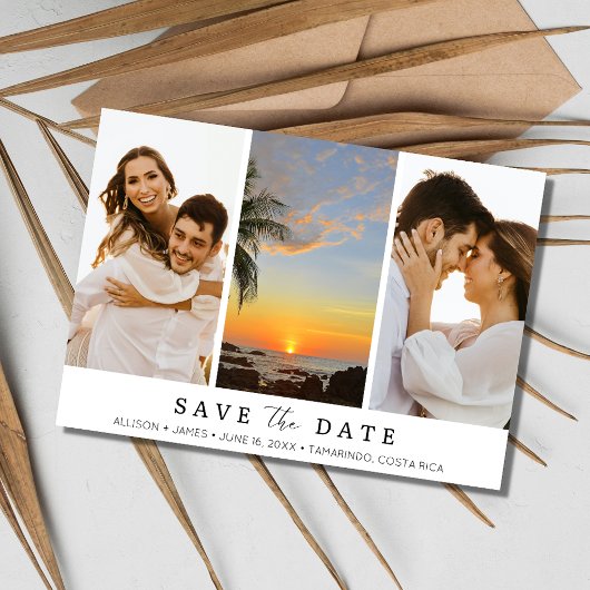 Save The Date Costa Rica Destination Beach Mariage Photo