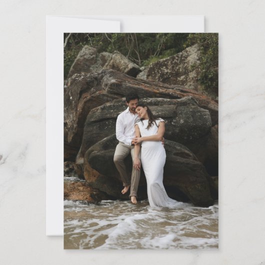 Save The Date Costa Rica Destination Mariage Photo (Dos)
