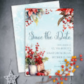 Save The Date Cosy Winter Rowan bouquet Mariage