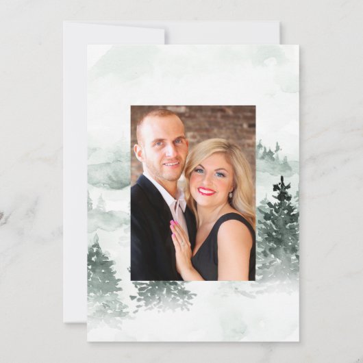 Save The Date Coton boho rustique et Mariage bohème Eucalyptus (Dos)