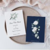 Save The Date Coton d'Eucalyptus | Mariage moderne blanc
