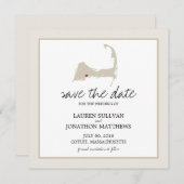 Save The Date Cotuit Cape Cod Wedding Enregistrer la date (Devant / Derrière)