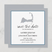 Save The Date Cotuit Cape Cod Wedding Enregistrer la date (Devant / Derrière)