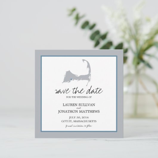 Save The Date Cotuit Cape Cod Wedding Enregistrer la date (Debout devant)