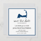 Save The Date Cotuit Cape Cod Wedding Enregistrer la date (Devant / Derrière)