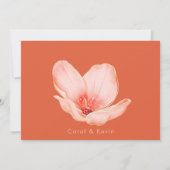 Save The Date Coucher de soleil de Vérone orange vif mariage pho (Dos)