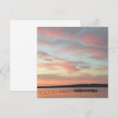 Save The Date Coucher de soleil tranquille (Devant / Derrière)