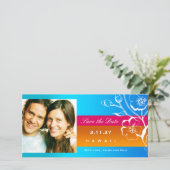 Save The Date Coucher de soleil tropicale 311-Lush Enregistrer l (Debout devant)