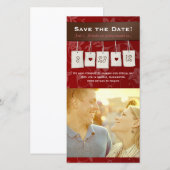 Save The Date Couleur ajustable : do-it-yourself enregistrer la  (Devant / Derrière)