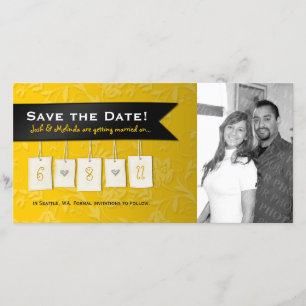 Save The Date Couleur ajustable : do-it-yourself enregistrer la