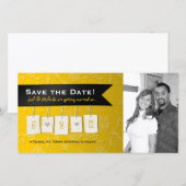 Save The Date Couleur ajustable : do-it-yourself enregistrer la  (Devant / Derrière)