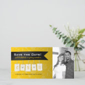 Save The Date Couleur ajustable : do-it-yourself enregistrer la  (Debout devant)