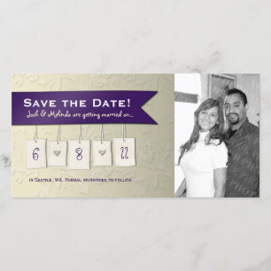 Save The Date Couleur ajustable : do-it-yourself enregistrer la