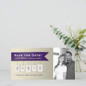 Save The Date Couleur ajustable : do-it-yourself enregistrer la (Debout devant)