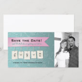Save The Date Couleur ajustable : do-it-yourself enregistrer la (Devant / Derrière)