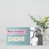 Save The Date Couleur ajustable : do-it-yourself enregistrer la (Debout devant)