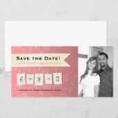 Save The Date Couleur ajustable : do-it-yourself enregistrer la (Devant / Derrière)