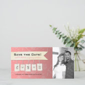 Save The Date Couleur ajustable : do-it-yourself enregistrer la (Debout devant)