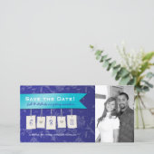 Save The Date Couleur ajustable : do-it-yourself enregistrer la (Debout devant)
