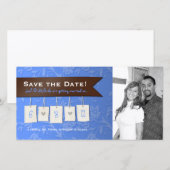 Save The Date Couleur ajustable : do-it-yourself enregistrer la (Devant / Derrière)