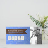 Save The Date Couleur ajustable : do-it-yourself enregistrer la (Debout devant)