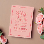 Save The Date Couleur de plume moderne Enregistrer la date<br><div class="desc">Il s'agit d'une carte moderne enregistrer la date avec un look et une sensation rétro. Il comporte "save the date" dans une police serif moderne. C'est un design simple et cool pour les couples qui aiment les designs propres. Vous pouvez modifier la couleur de tous les éléments de cette conception....</div>