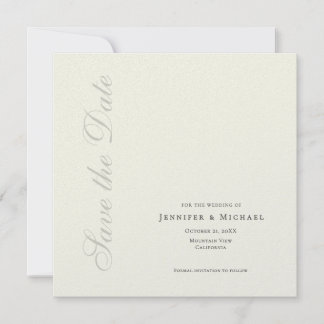 Save The Date Couleur ivoire minimaliste moderne professionnel u