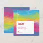 Save The Date Couleurs arc-en-ciel modernes et inspirantes (Devant / Derrière)