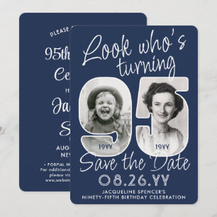 Save The Date Couleurs DIY • Joyeux 95e Anniversaire 2 Photos