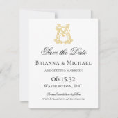 Save The Date COULEURS ÉDITABLES BM Monogramme MB Monogramme (Devant)
