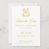 Save The Date COULEURS ÉDITABLES MB Monogramme BM Monogramme (Devant)