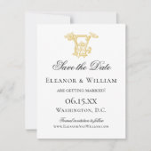 Save The Date COULEURS ÉDITABLES NOW Monogramme NOUS Monogrammes (Devant)