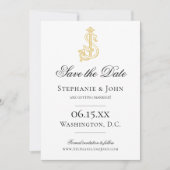 Save The Date COULEURS ÉDITABLES SJ Monogram JS Monogram Invitat (Devant)