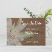 Save The Date Country Mountain Mariage Edelweiss Enregistrer la (Debout devant)