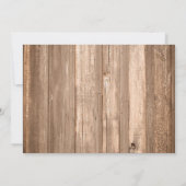 Save The Date Country Rustic Wood Monogram Branche Enregistrer l (Dos)