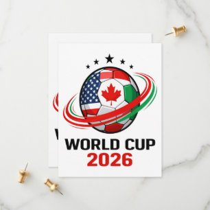 Save The Date Coupe du Monde 2026 Football Soccer